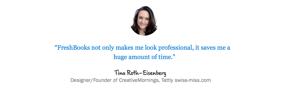 name Tina Roth-Eisenberg, written in FreshBooks Script