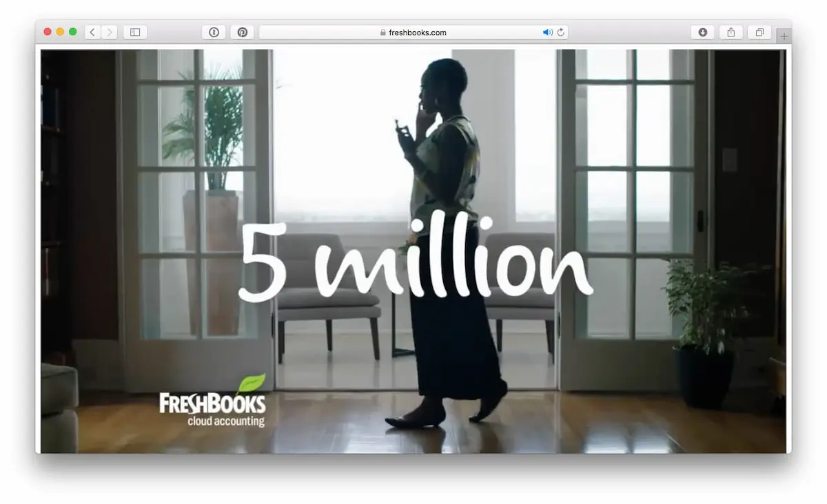 FreshBooks Script in TV Commercial: 5 million FreshBooks users