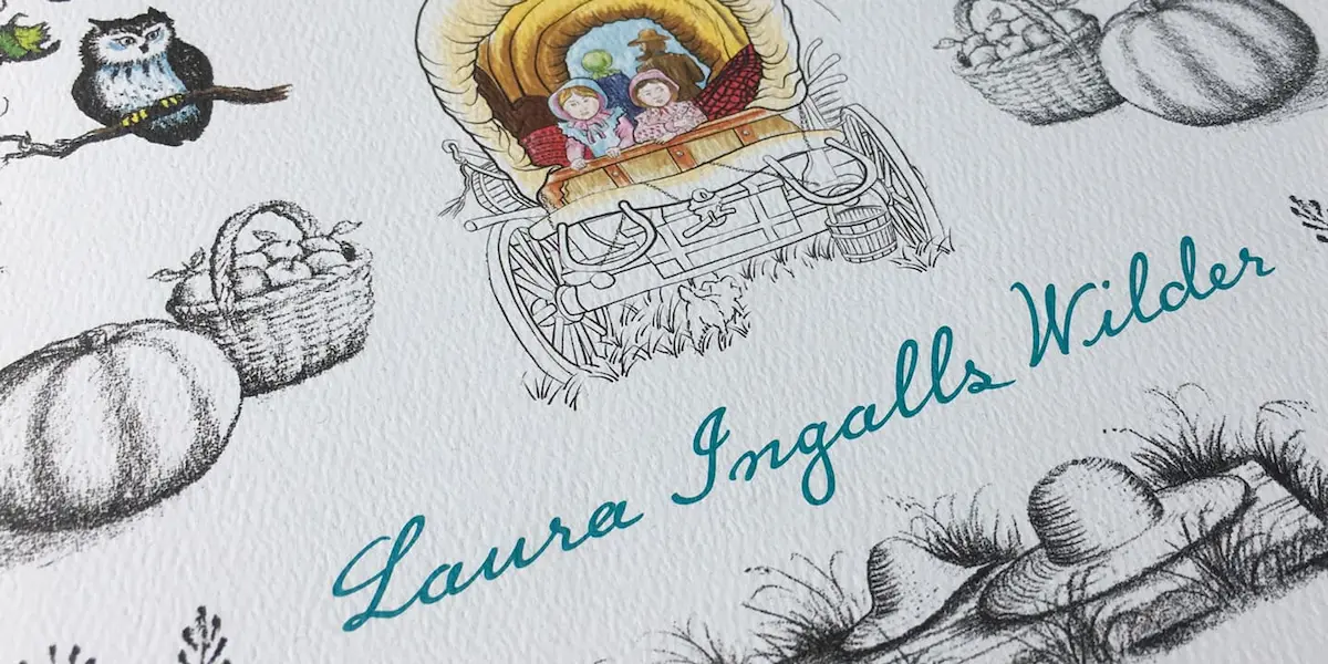 Little House Script is based on the handwriting of Laura Ingalls Wilder