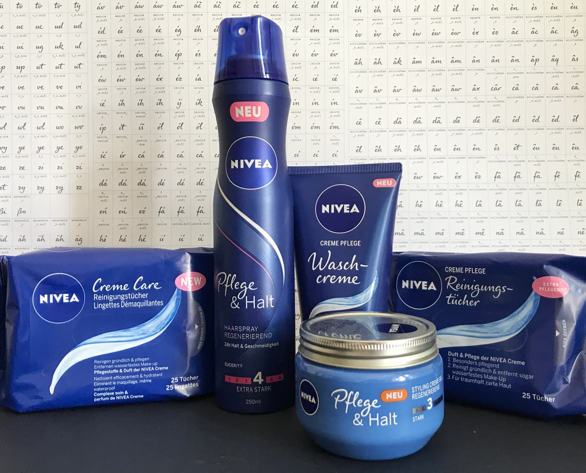 Nivea products using Nivea care type