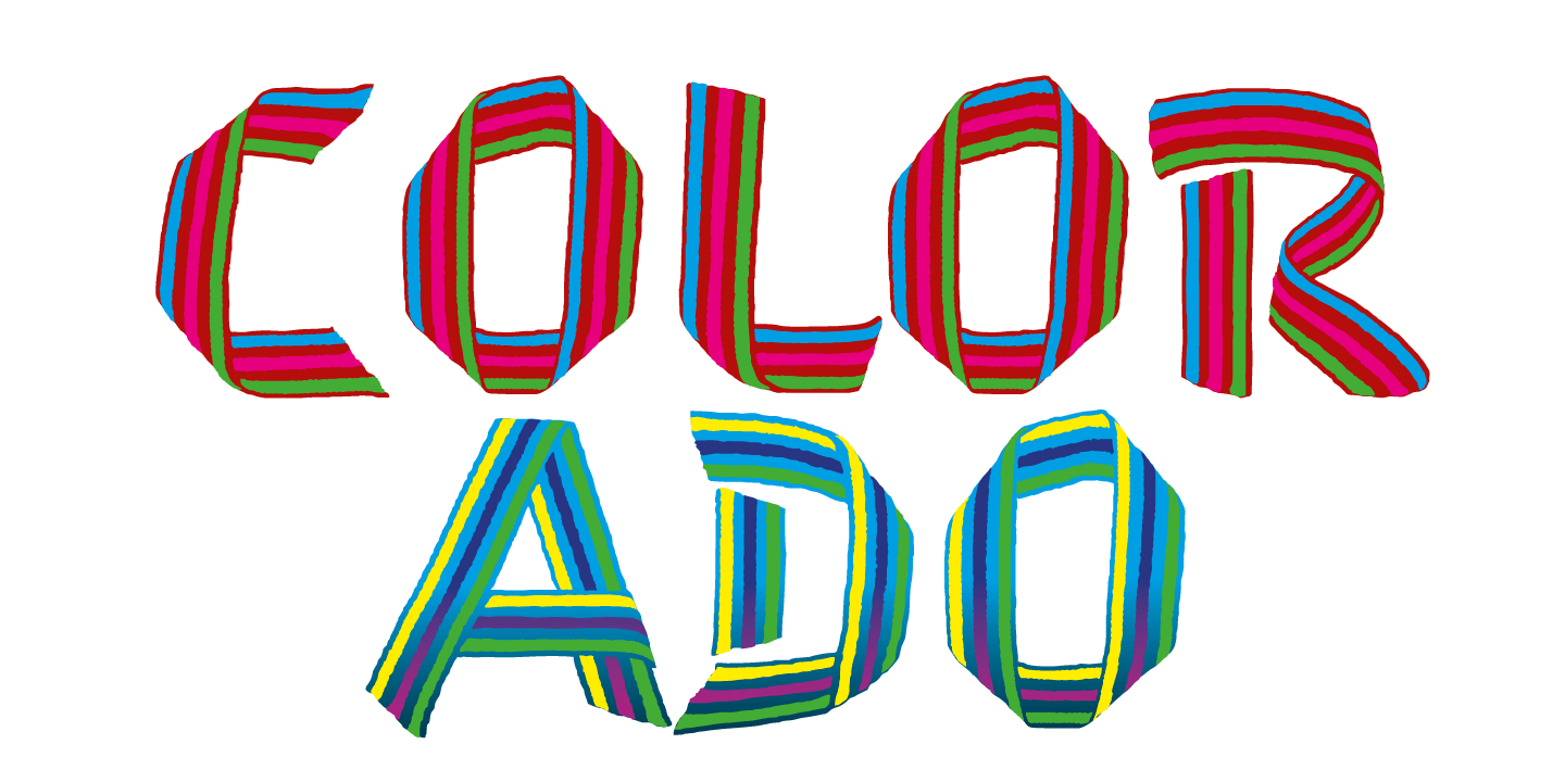 Colorado font colored
