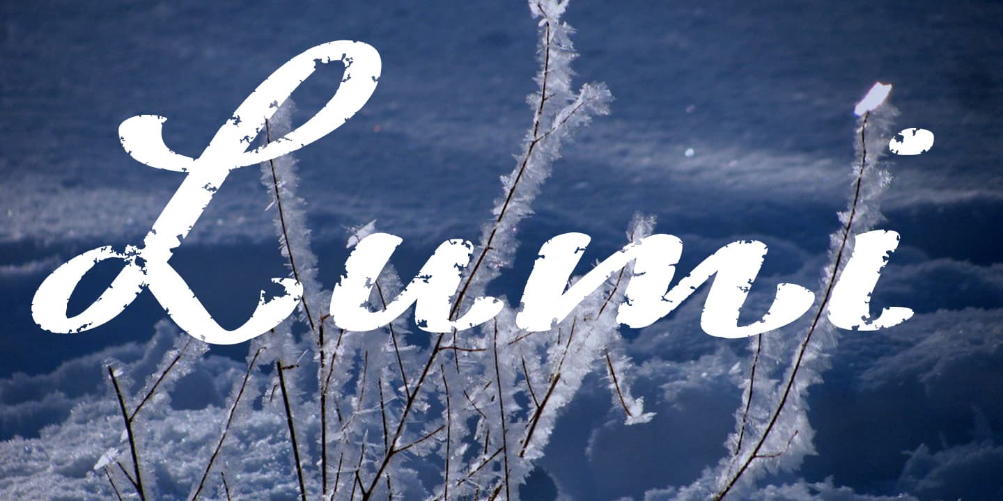 Crunchy FinlandiaScript Frost font