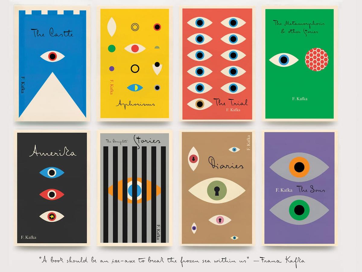 Kafka book series by Peter Mendelsund, for the publishing house Schocken