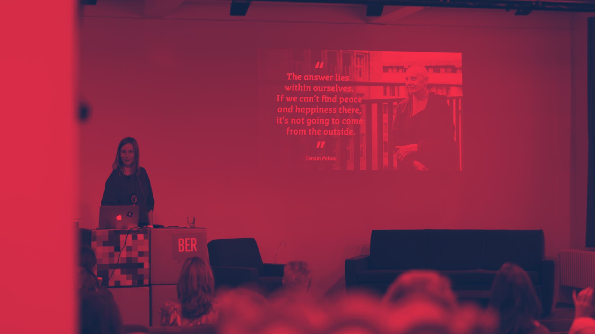 Presentation at Creative Mornings Berlin: quote by Tenzin Palmo