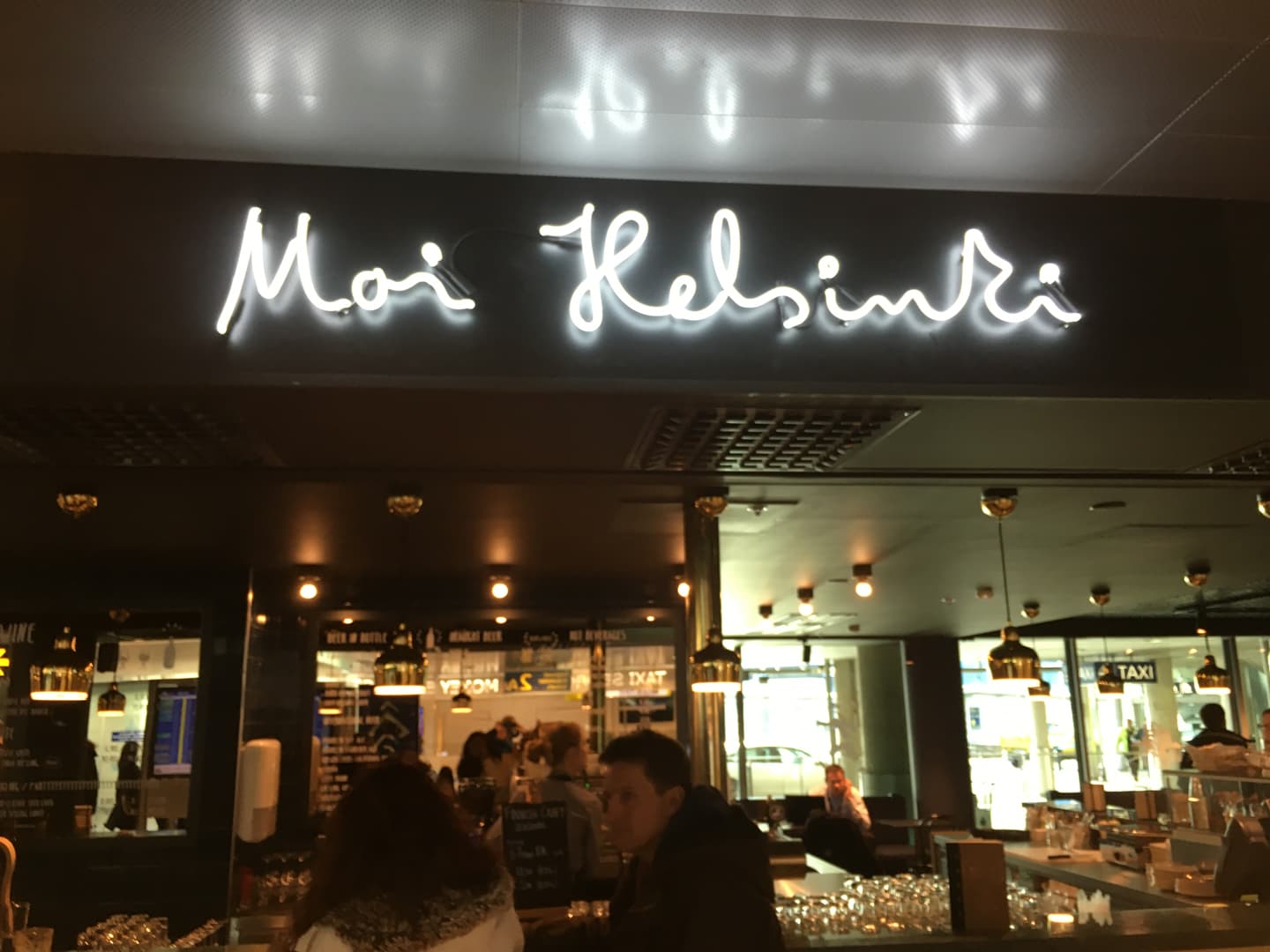 The bar “Moi Helsinki”